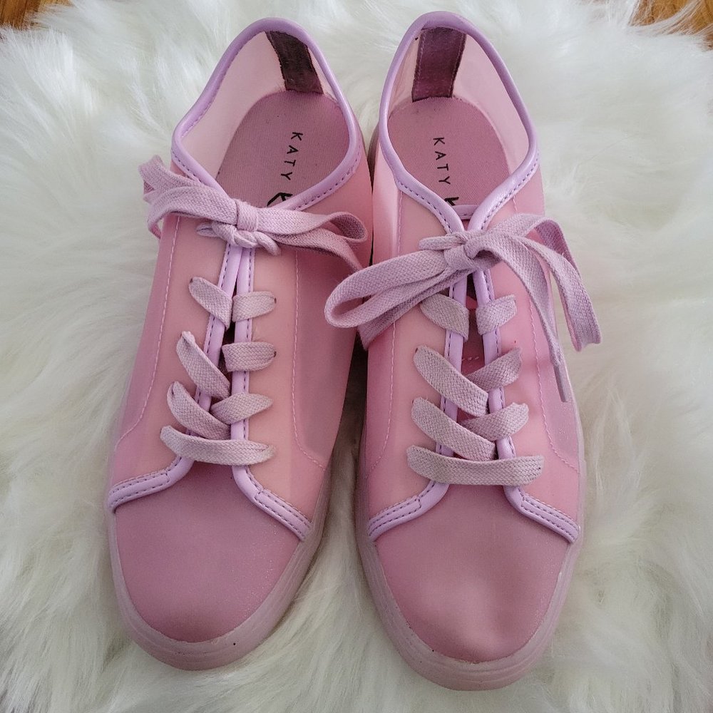 Katy Perry The Goodie Pink Iridescent Sneakers